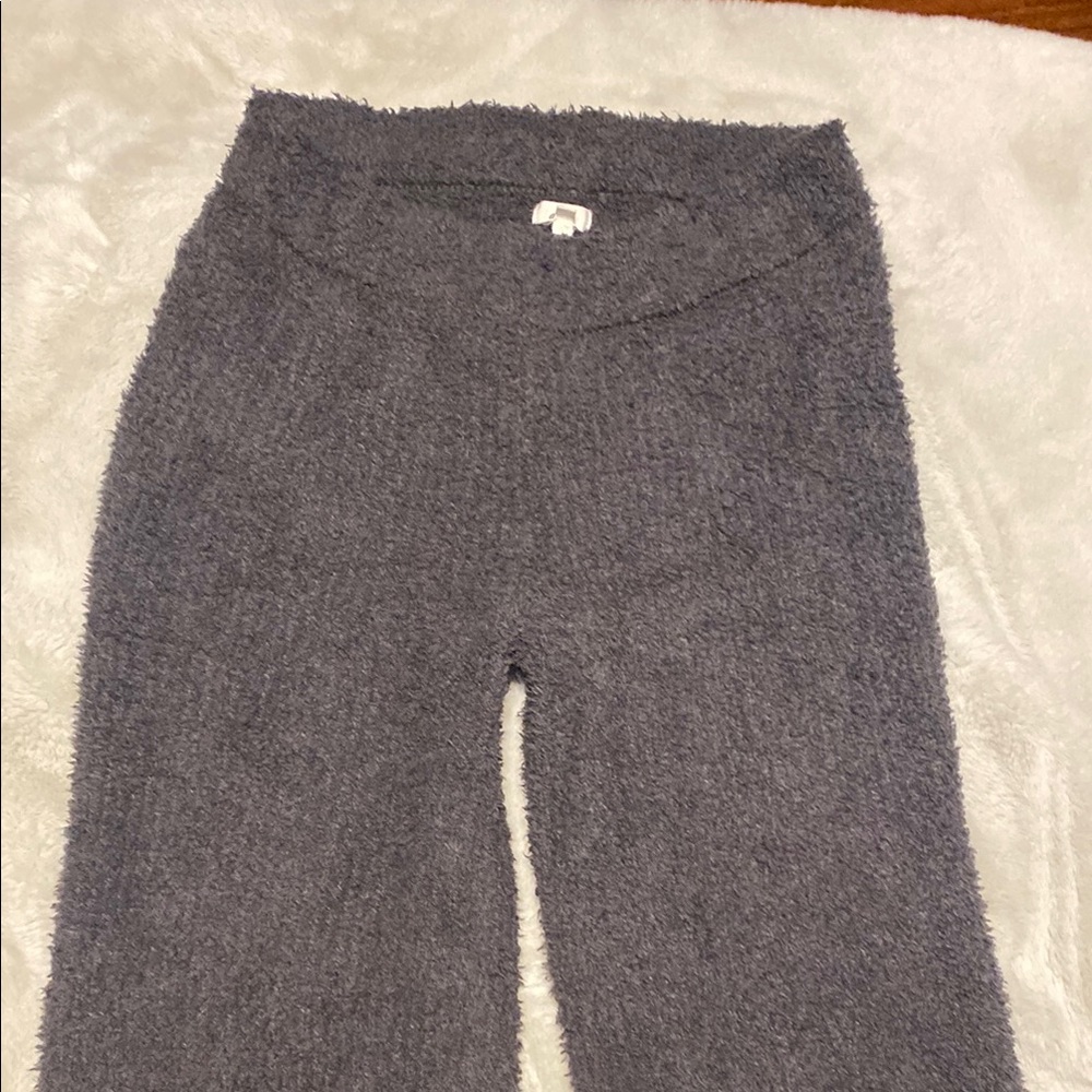 NWOT Aerie Cozy Gray Woman’s Fleece Pants - Picture 2 of 10